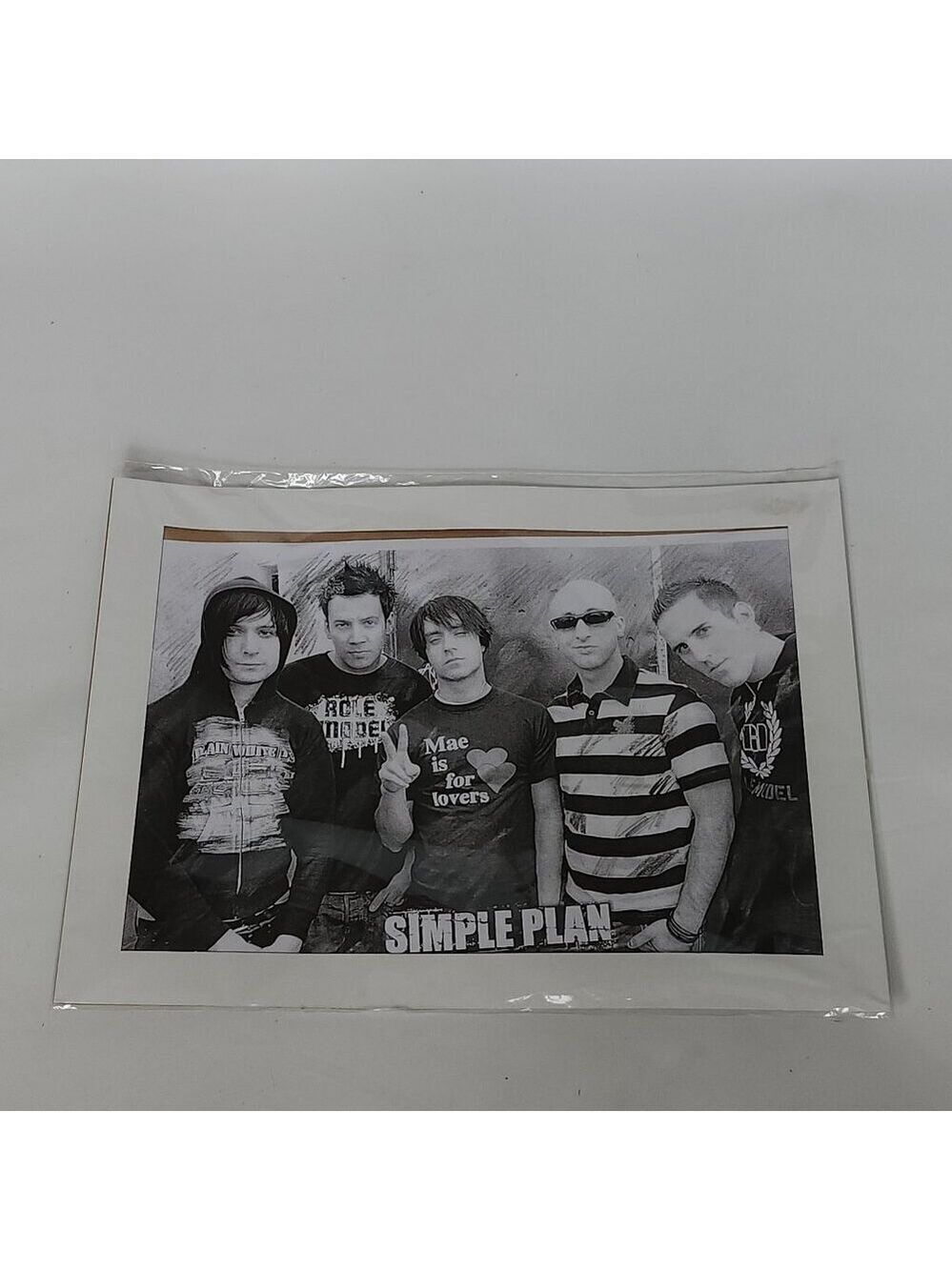 SIMPLE PLAN POSTER Black and White with Photo Mat Boards BNIP
